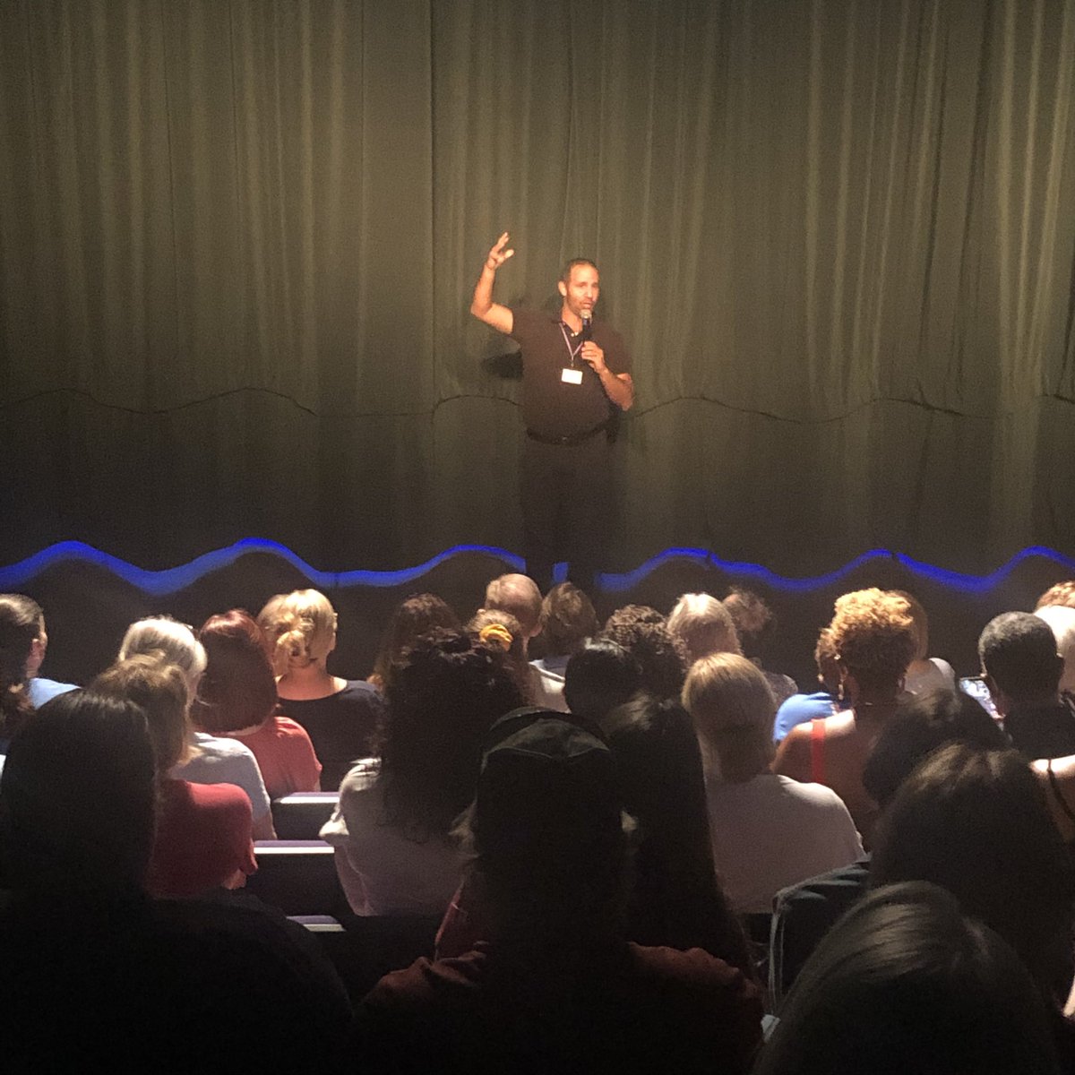 CorbettPrep's tweet photo. We’re back for more live theatre at the Farish Center! Getting ready for the first performance of the CAMP IDS production of “Shrek Jr.” #corbettprep #campids https://t.co/m9g75Ol3dF