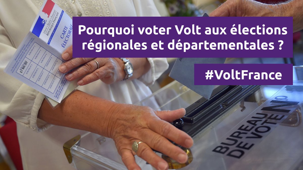 volt_france's tweet photo. Volt présente des listes aux élections régionales dans les Hauts-de-France, en Île-de-France et en Bretagne. Dans le canton de Strasbourg-1 et d’Aix-en-Provence-2 pour les élections départementales. 💜⚡️ https://t.co/eqpSAUKqLI