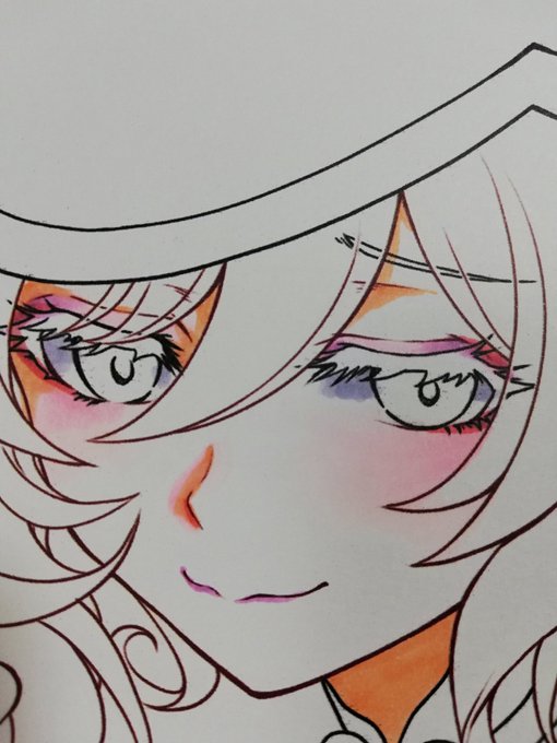 サンクリに向けてまた色紙を少し増産。
最近は実験的にイラストの女の子のお顔にメイクを施す挑戦をしてます。
薄くやってもあまり目立たないけど塗り過ぎるとケバくなる。
薄い色を細く塗り重ねてアイシャドウを塗ってあげたりチークを塗ってあげたり。まつ毛を塗ったらまた印象変わるから毎回実験。 