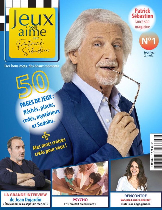 Jean Dujardin accorde une interview en ce moment à <a href="/PatSebastien/">Patrick Sébastien</a> dans son nouveau magazine #JeuxVousAime ☺️