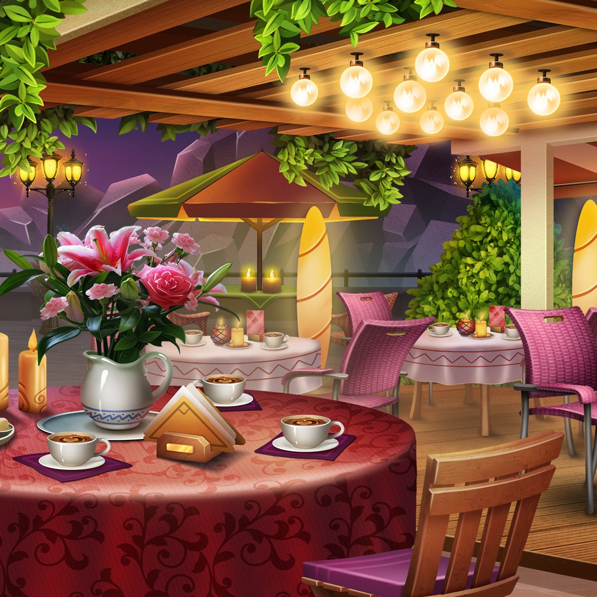 cookingfever's tweet photo. Chefs!👩🏿‍🍳👨‍🍳 A fellow cook is asking - which restaurant to open next?🤔 Your professional opinion is needed:
Sunset Cafe or The Three Matryoshkas?🤓🤗

#CookingFever #CookingFeverGame #cookinggame #restaurantgame #mobilegame https://t.co/8ePcctsq87
