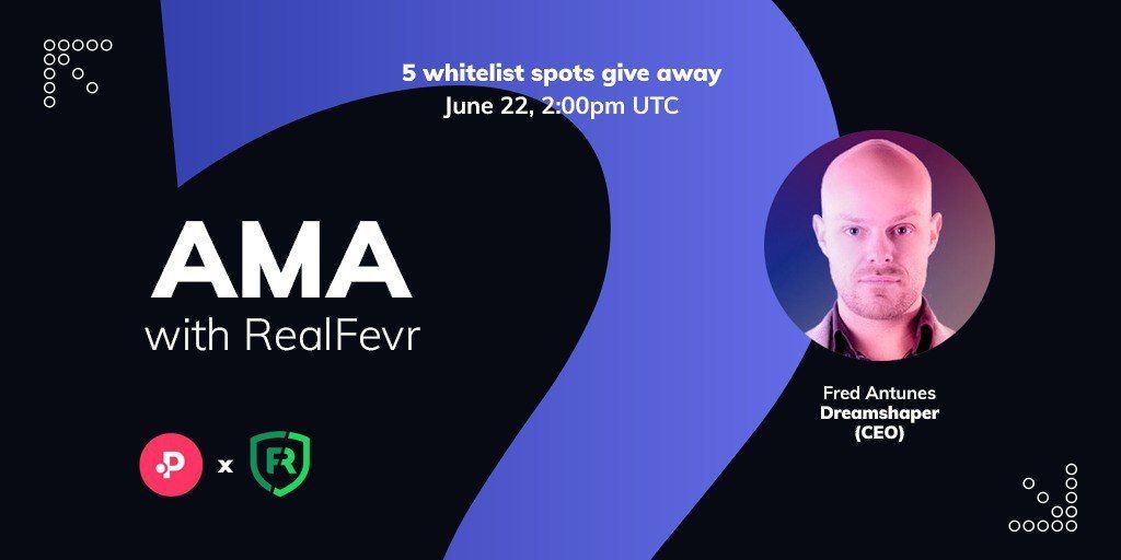 ⚽Who's watching Euro 2020? Next Tuesday (22nd), we are hosting an AMA with @RealFevr, developers of the first ever IP-backed Football Video NFT Marketplace.⚽

👉 See you on Telegram where your best questions can win Whitelisting! buff.ly/35srdo0

@realfredantunes