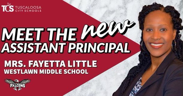 We would like to welcome Mrs. Fayetta Little back to the Falcon Family as our new assistant principal! 🎉 
#WeAreWestlawn #WestlawnStrong #FalconPride #WestlawnTCS #RiseUp #TCSLearns 
<a href="/tcsboardofed/">T🍏S Board of Ed</a>