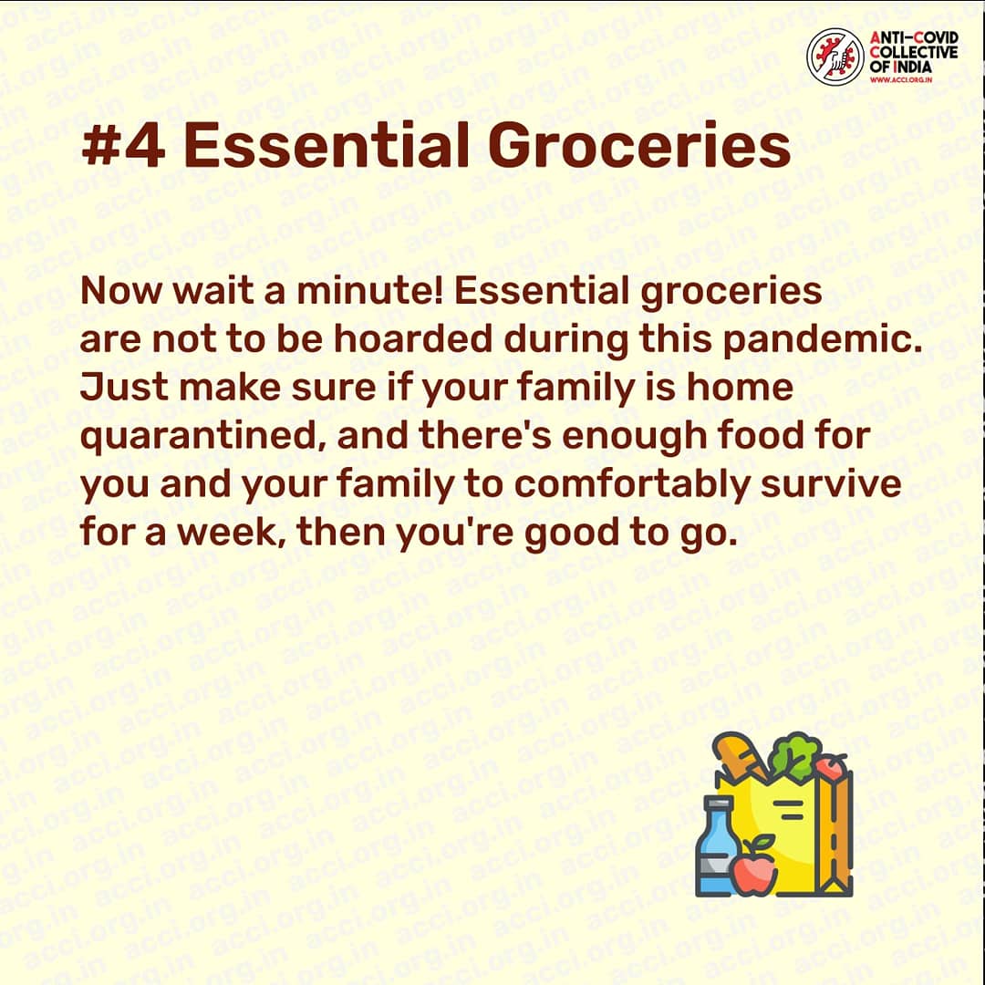 ACCI_INDIA's tweet photo. These are some very tough times but chances are they might get even tougher. Being prepared can ease the coming trouble to a significant degree!
#ACCI_India #AntiCovidCollectiveOfIndia #Covid_19 #CoronaVirus #HelpingOthers #FlattenTheCurve #Volunteers #FightAgainstCorona https://t.co/r1nsiUT2Hb