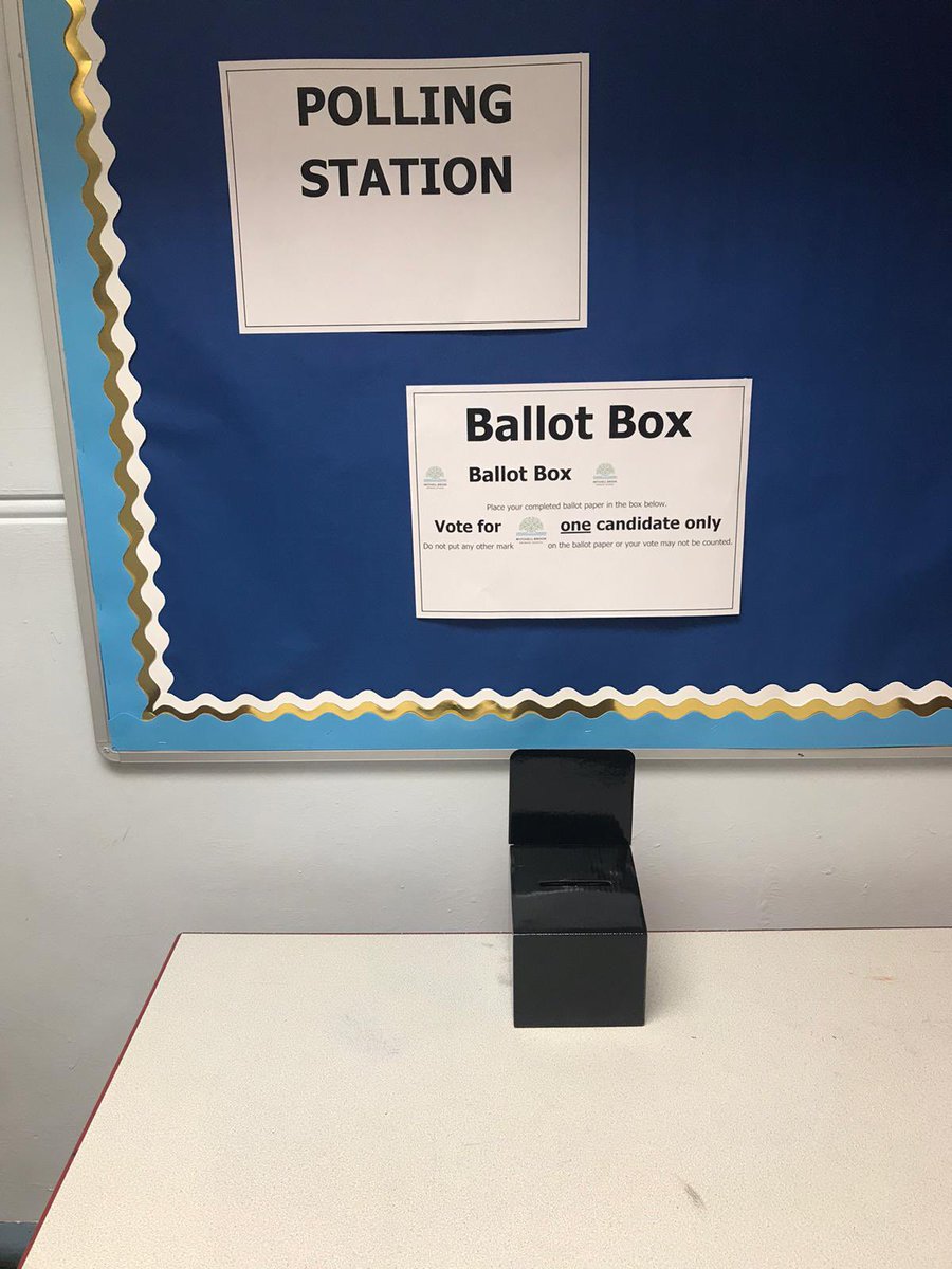 MBrookprimary's tweet photo. Welcome to Polling Day at Mitchell Brook ๐ณ the children have been preparing all week to vote for their class school councillor. The ballot boxes are ready โ๏ธ Stay tuned for our election results โฆ #Elections2021 #democracy #vote #MakeADifference #MBrookSTARS https://t.co/i0IuLgryv9