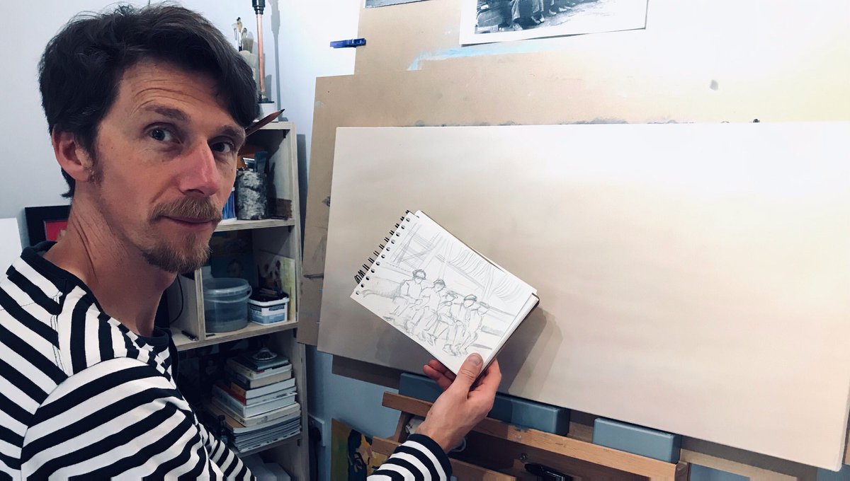 ‘Quick sketch, time to fill the canvas. Night-time calls...’
Matt Sayers <a href="/sodencollection/">Soden Collection</a> <a href="/GreenstageG/">GreenStage Gallery</a> #TheNightPainter #NbewNorthernArtScene #Staffordshire <a href="/MattsayersArt/">Matt sayers</a>