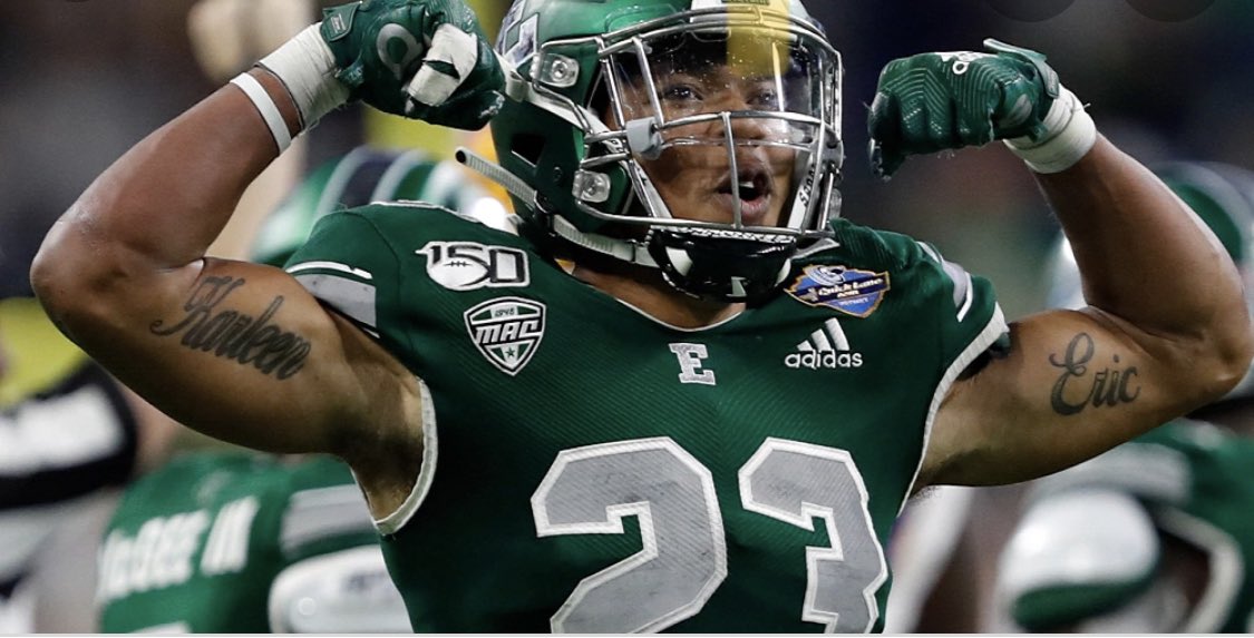 After a great talk with coach <a href="/Coach_Creighton/">Chris Creighton</a> I’m blessed to say I have received my first D1 offer from Eastern Michigan University #AGTG <a href="/EDGYTIM/">Timothy “EDGYTIM” OHalloran</a> <a href="/EliasKarras/">Elias Karras</a> <a href="/LemmingReport/">Tom Lemming</a> <a href="/BrotherRiceFB/">Brother Rice Football</a>