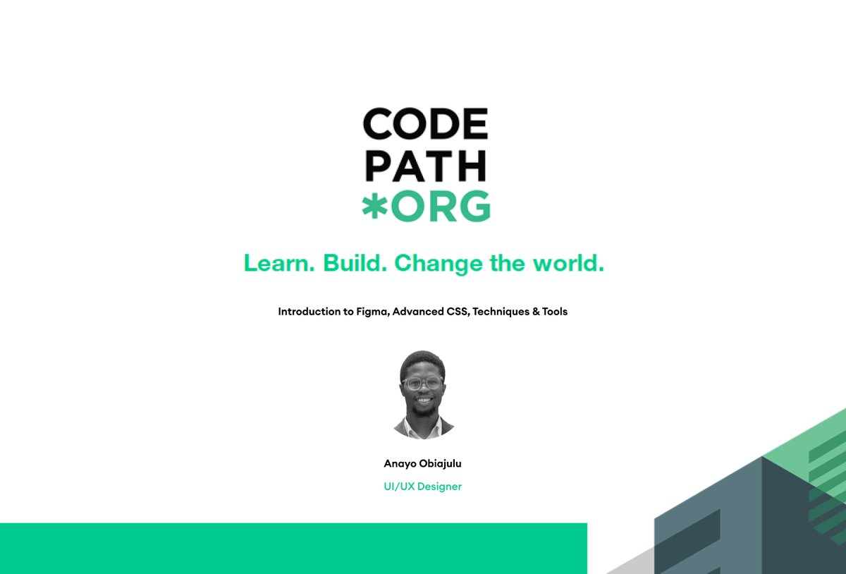ObiajuluAnayo's tweet photo. I had a great time at @codepath #TechTaste session introducing the SITE Interns to @figmadesign ,Advanced CSS, Techniques, Tools and How to Implement Designs. The interns were really excited about the session and are looking forward to practicalizing the methods taught. https://t.co/I7mwJ2LdLe
