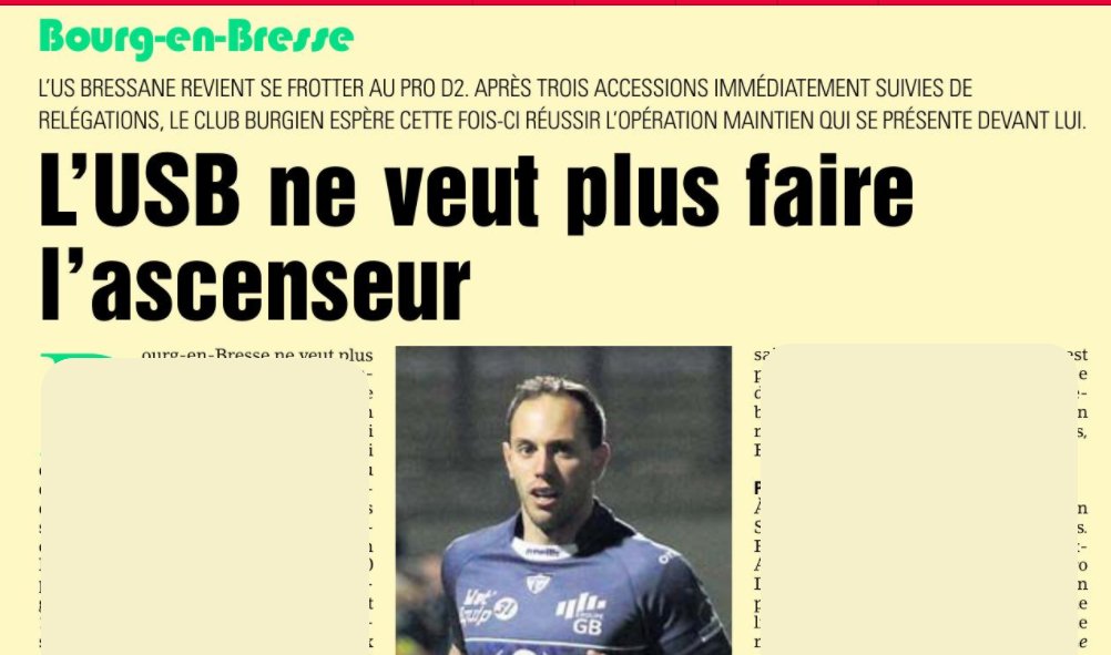 juveyre's tweet photo. #Rugby #ProD2 "L' @USBPA_Rugby ne veut plus faire l'ascenseur"
Article à lire ce vendredi 18 juin dans @midi_olympique. https://t.co/CC5wQ9TALU