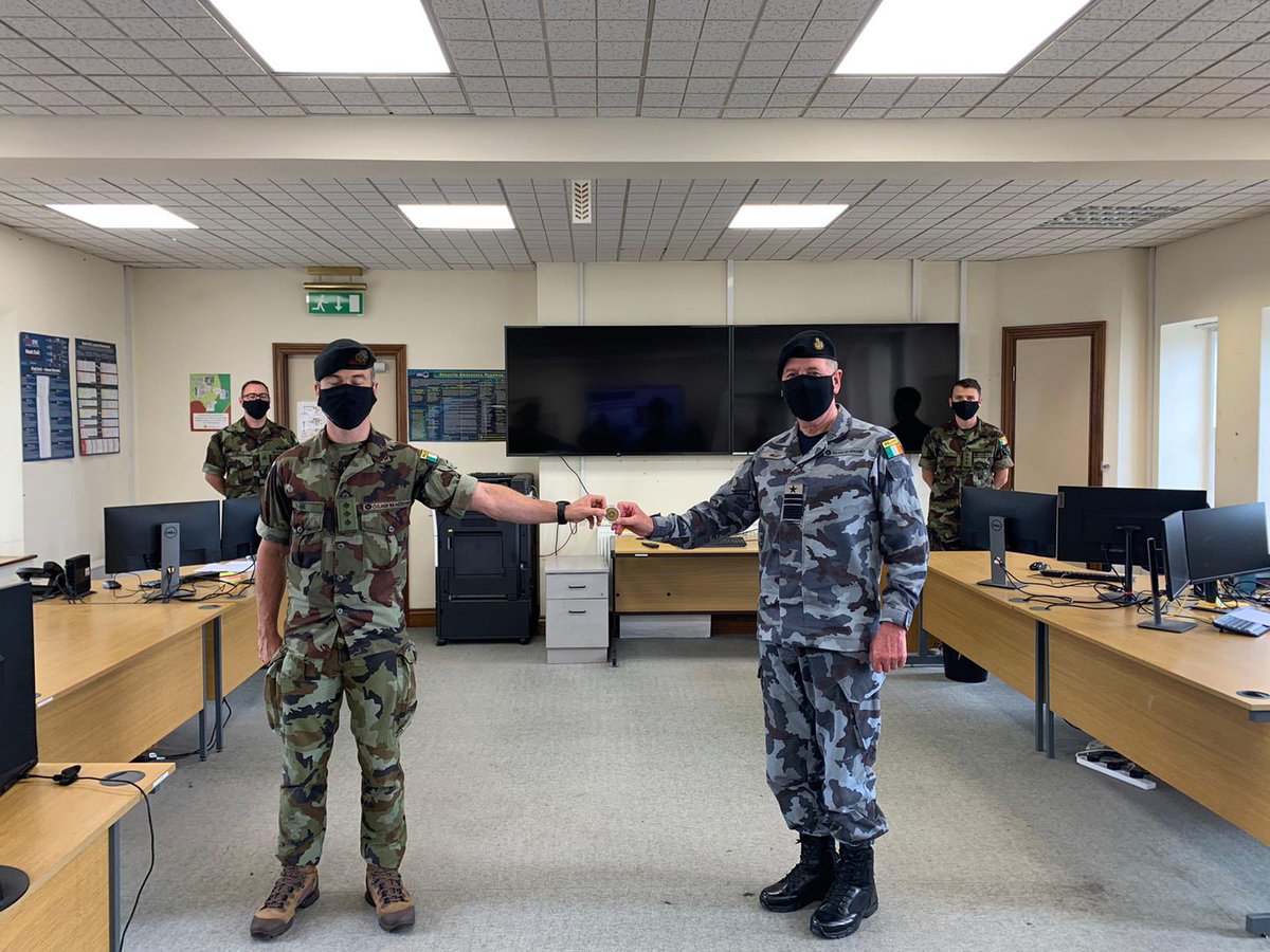 Mark Mellett (@mark_mellett) on Twitter photo Pleased with <a href="/DF_Sgt_Major/">DF_Sgt_Major</a> to meet & thank <a href="/defenceforces/">Óglaigh na hÉireann</a> members <a href="/MckeeCamp/">McKee Barracks</a> for their loyalty, dedication & commitment. #CIS Corps & <a href="/dfreserve/">Reserve Defence Forces (Ireland)</a> especially busy supporting <a href="/HSELive/">HSE Ireland</a> in tackling #Covid_19 and effects of #CyberAttack with deployed computer incident response teams. Pleased with <a href="/DF_Sgt_Major/">DF_Sgt_Major</a> to meet & thank <a href="/defenceforces/">Óglaigh na hÉireann</a> members <a href="/MckeeCamp/">McKee Barracks</a> for their loyalty, dedication & commitment. #CIS Corps & <a href="/dfreserve/">Reserve Defence Forces (Ireland)</a> especially busy supporting <a href="/HSELive/">HSE Ireland</a> in tackling #Covid_19 and effects of #CyberAttack with deployed computer incident response teams.
