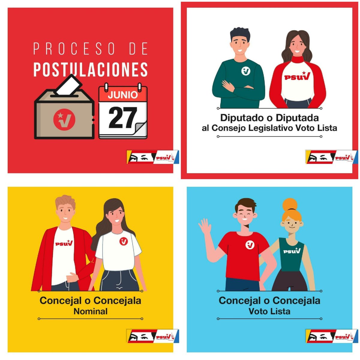 BermudezJoseA's tweet photo. #Repost @partidopsuv
...En las megaelecciones del #21Nov se elegirán: 
🔴 Gobernador / Gobernadora
🔴 Alcalde / Alcaldesa 
🔴 Diputado / Diputada al Consejo Legislativo Nominal
🔴 Diputado / Diputada al Consejo Legislativo Voto Lista
🔴 Concejal Nominal
🔴 Concejal Voto Lista https://t.co/CPHnWYKMFE