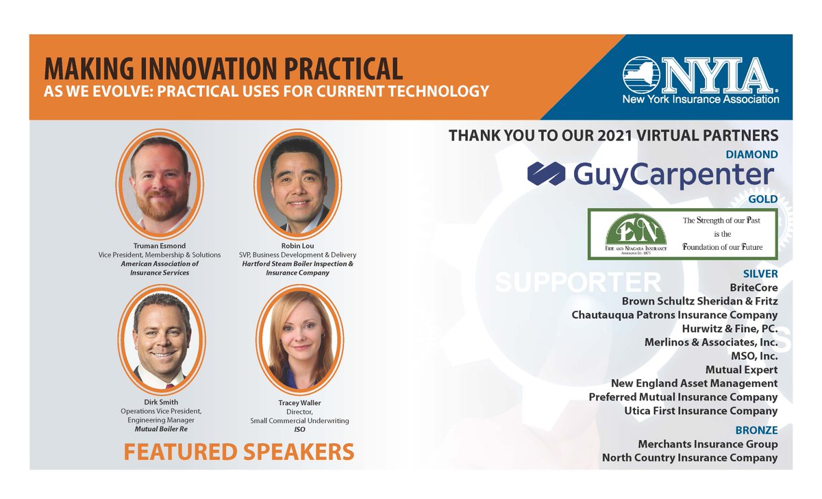 Are there hurdles preventing your company from utilizing modern technology in daily or strategic operations? Register today to learn practical solutions! 

Featuring speakers from @AAISCorporate , @HtfdSteamBoiler, @MutualBoiler_Re and @ISO_Verisk . 
bit.ly/3pNkjlN