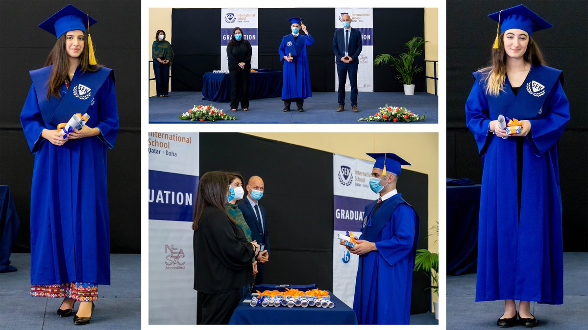 sekqatar's tweet photo. The tension has been building up, but today we are finally celebrating the CLASS of 2021! Our #dpstudents are #graduating from @sekqatar and after two years of hard work they're finally at the finish line. Read https://t.co/iyERI5sF2I, pictures and videos to follow soon #ibschool https://t.co/RQu9sV3x2X