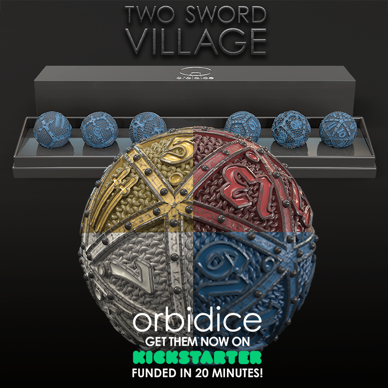 Orbidicers! <3 

That’s the spirit! Thanks to your commitment, you have unlocked the community stretch goal after few days. You know what that means ;) Additional colors for two sword village set. 🎉🎉🎉
kickstarter.com/projects/blast…