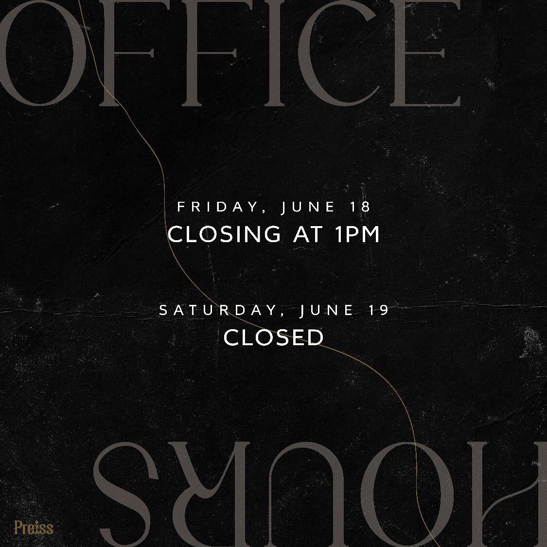 DenverVista's tweet photo. We’re proud of the recent decision made by our government to recognize Juneteenth as a federal holiday. We will be observing the important events that happened on June 19th this week with shortened business hours. 
On Friday we will be open from 10am to 1pm, and closed Saturday https://t.co/NUcGw7s9NM