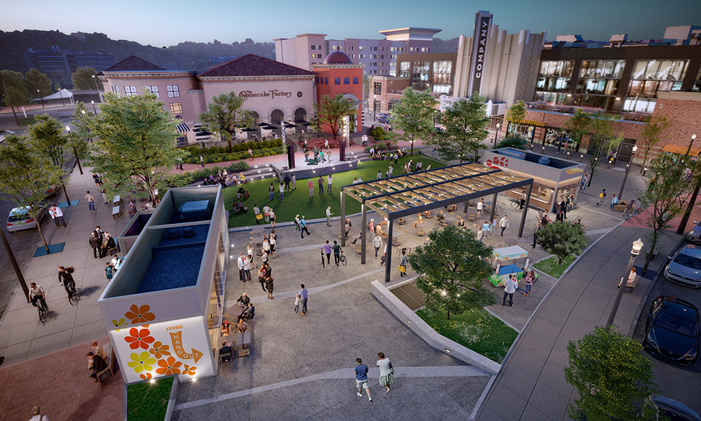 SouthSide Works Town Center project demonstrates the potential of activating public spaces in older retail destinations to draw more visitors to shop, linger, and engage. 
#AE7Design #AE7Upcycling #Upcycling #SouthSideWorks #Pittsburgh #Architecture 

bit.ly/3zzj2TX