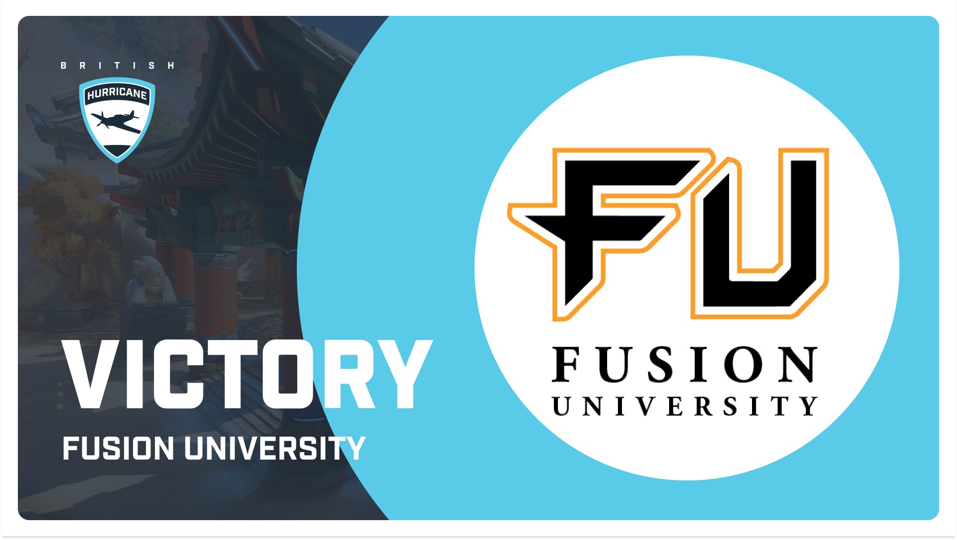 The Battle of the Academies goes our way once more. GGWP @FusionUni 💙 See you tomorrow! https://t.co/JqKoMfqypu