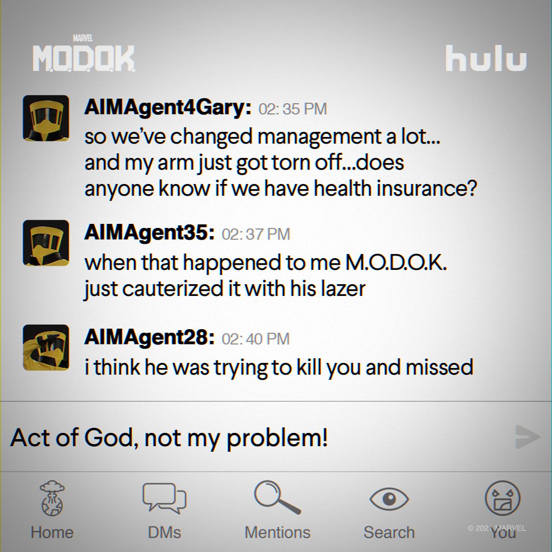 Marvel's M.O.D.O.K. on Hulu tweet media