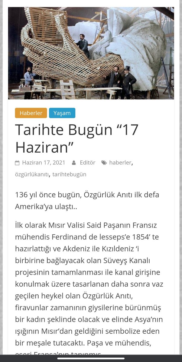 Özgürlük Anıtı #ozgurlukaniti #StatueOfLiberty #NewYork #saidpasa #ferdinanddelesseps #suveyskanali #fredericaugustebartholdi
puudie.com/tarihte-bugun-…