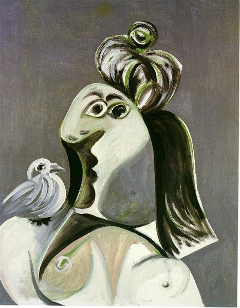 quackhonk's tweet image. this is 'Woman with Bird' by Pablo Picasso.

Or as I prefer to call it, 'Peppa Pig with Bird'.