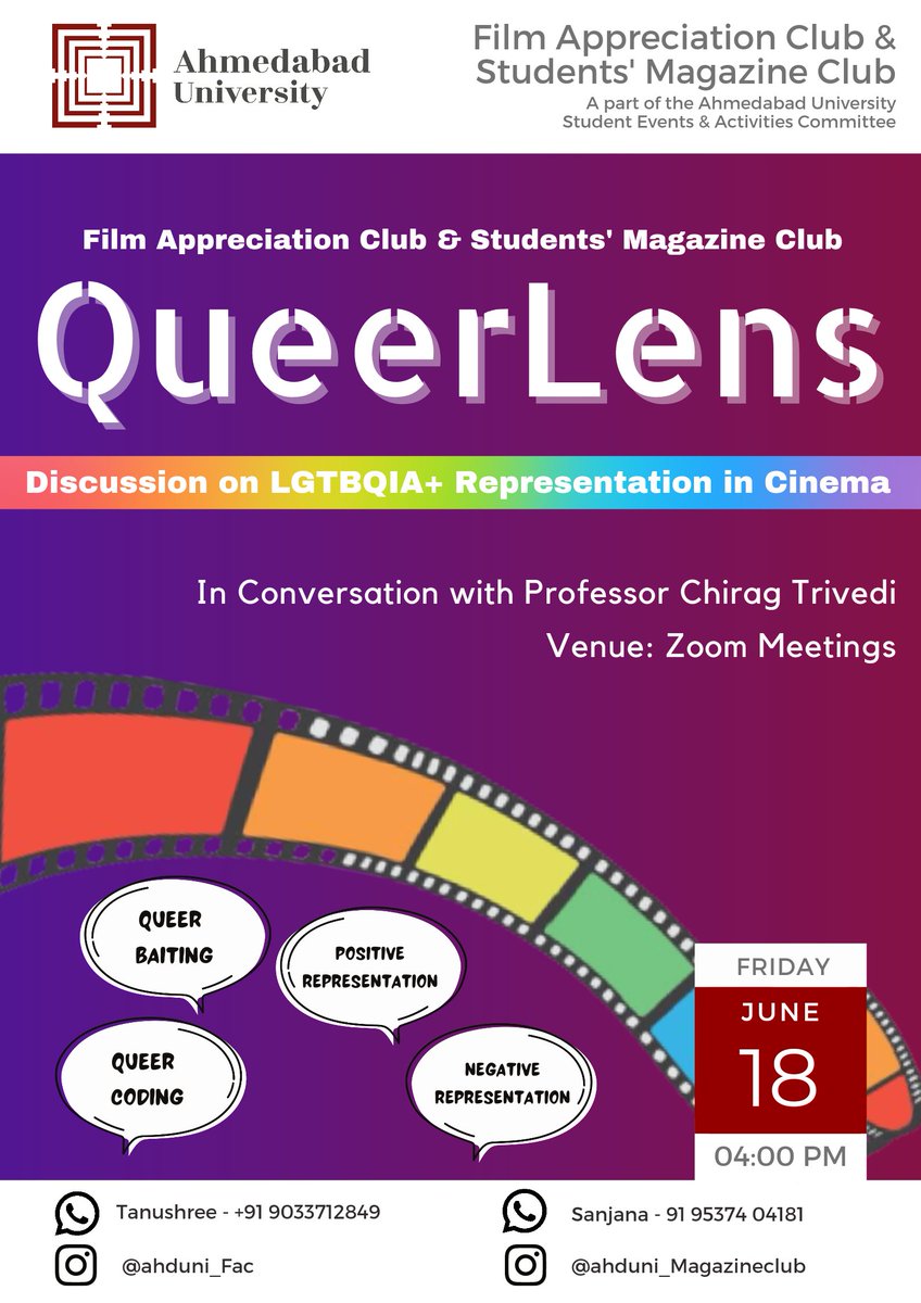 Film Appreciation Club- Ahmedabad University tweet media