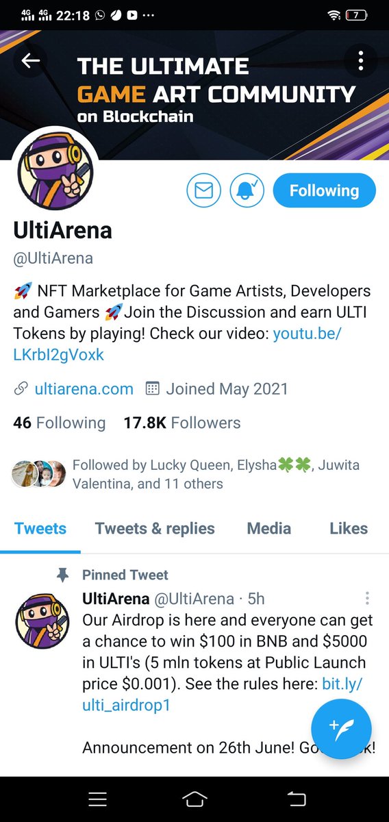 setiobintoro's tweet photo. @cryptovenizo @UltiArena Done terimakasih https://t.co/TQC7qazIfE