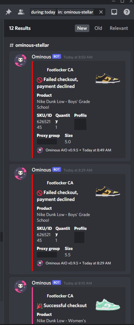 omair (@o_mair_) on Twitter photo Checked my emails and hit 13 total pairs BIG SHOUTOUT <a href="/OminousAIO/">Ominous</a> <a href="/Anik_Hett/">Anik</a> <a href="/unthankfuI/">Dave</a> <a href="/OminousSuccess/">OminousSuccess</a> MOVIE TOMORROW 🙏🙏 Checked my emails and hit 13 total pairs BIG SHOUTOUT <a href="/OminousAIO/">Ominous</a> <a href="/Anik_Hett/">Anik</a> <a href="/unthankfuI/">Dave</a> <a href="/OminousSuccess/">OminousSuccess</a> MOVIE TOMORROW 🙏🙏