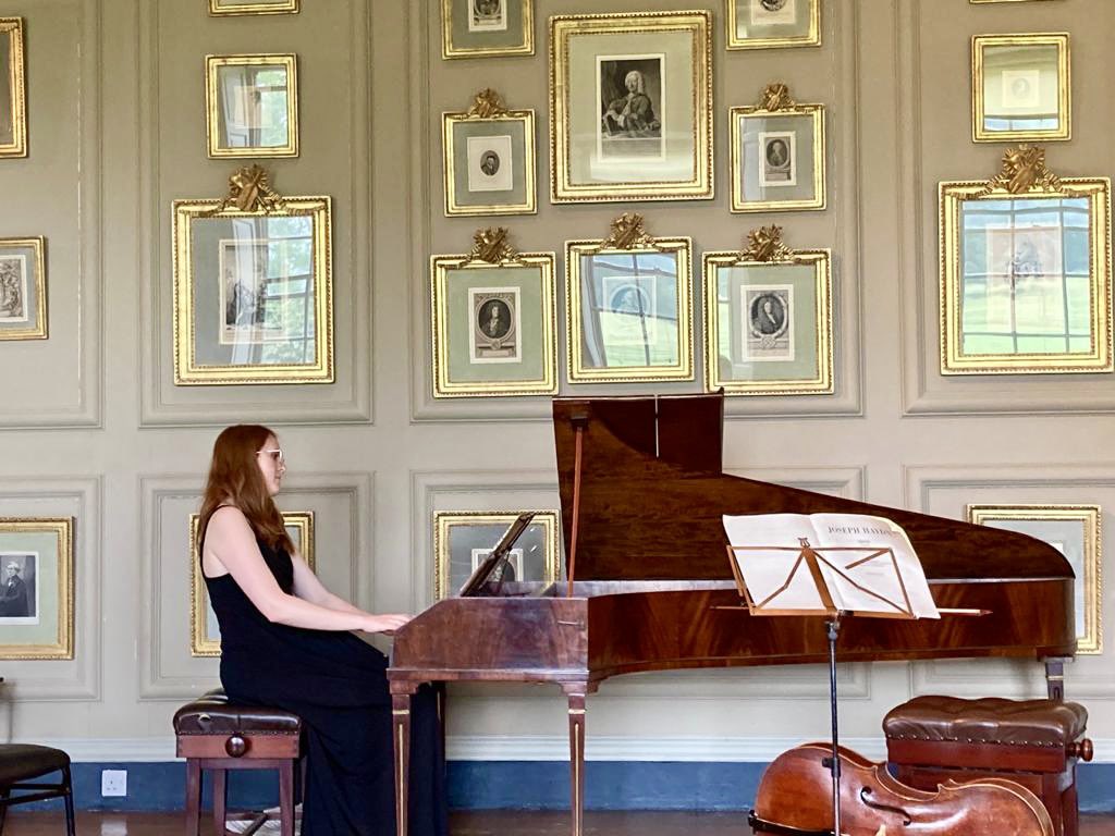 Very proud of our HP students who performed a lunchtime concert <a href="/HatchlandsNT/">Hatchlands Park</a> today 👏

Well done to Rikki Wolpowitz (flute), Samuel Ng (cello) &amp; Dominika Maszczynska (fortepiano)!
