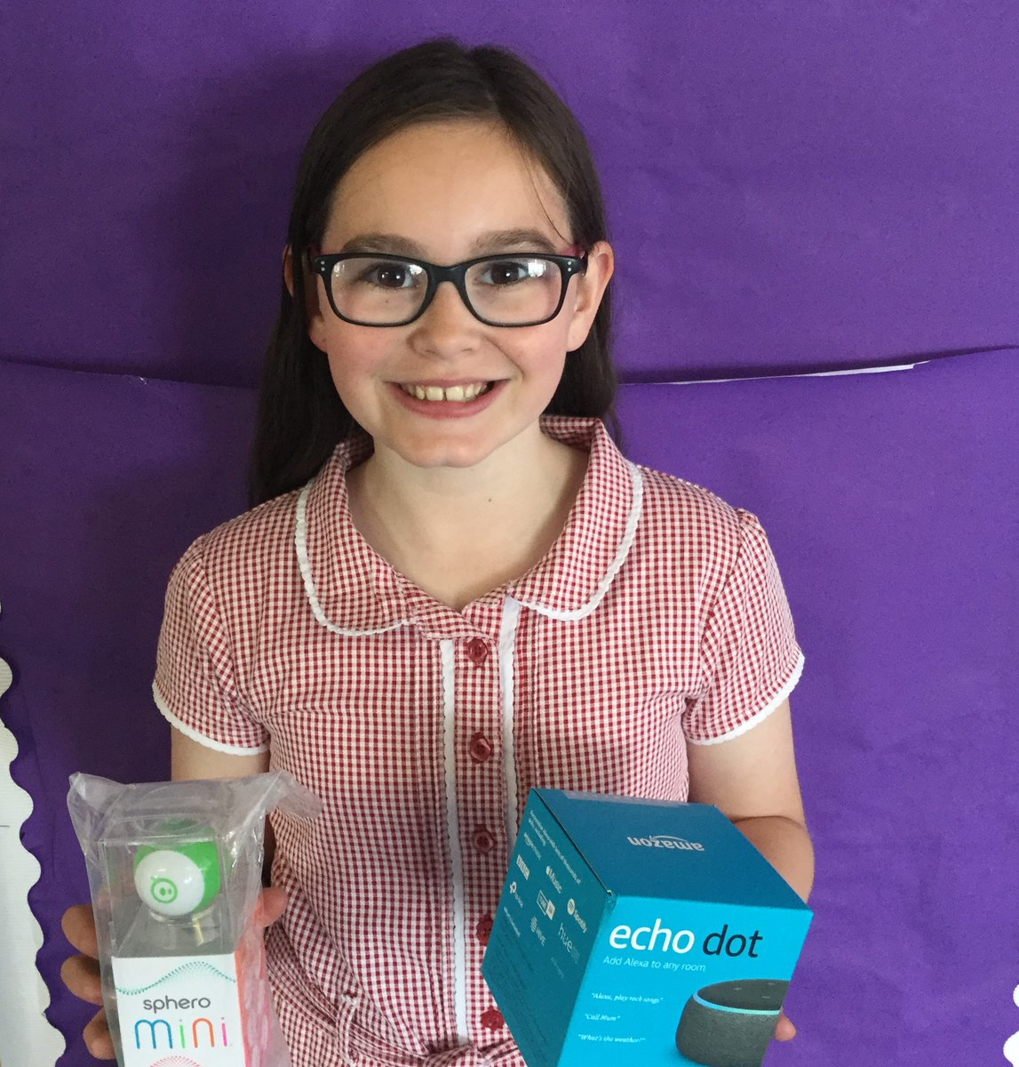 Carolside_PS's tweet image. With much excitement we announce the winning entries for the Make it Happen competition. Here are the winners from P5, P6 and P7. Some very happy children off to try out their new tech at home! 🏆👏😀Thanks to @makeith_app_en   for judging our entries.  #CPSSTEM #ERCSTEM