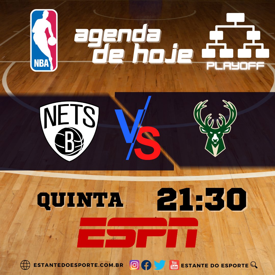 Agenda da NBA 🏀
⠀
Nesta Quinta, confira o jogo ao vivo pelo basquete mais famosos do mundo.
⠀⠀
NETS 3️⃣VS2⃣ BUCK
#agendanba #nbatwitter #nbabrasil #nba #nbaaovivo #nbafantasy #nba2021 #nbanatv #ESPN #basquete #NBAnaESPN #Esporte #nbaplayoffs https://t.co/cpTBvVMNfV