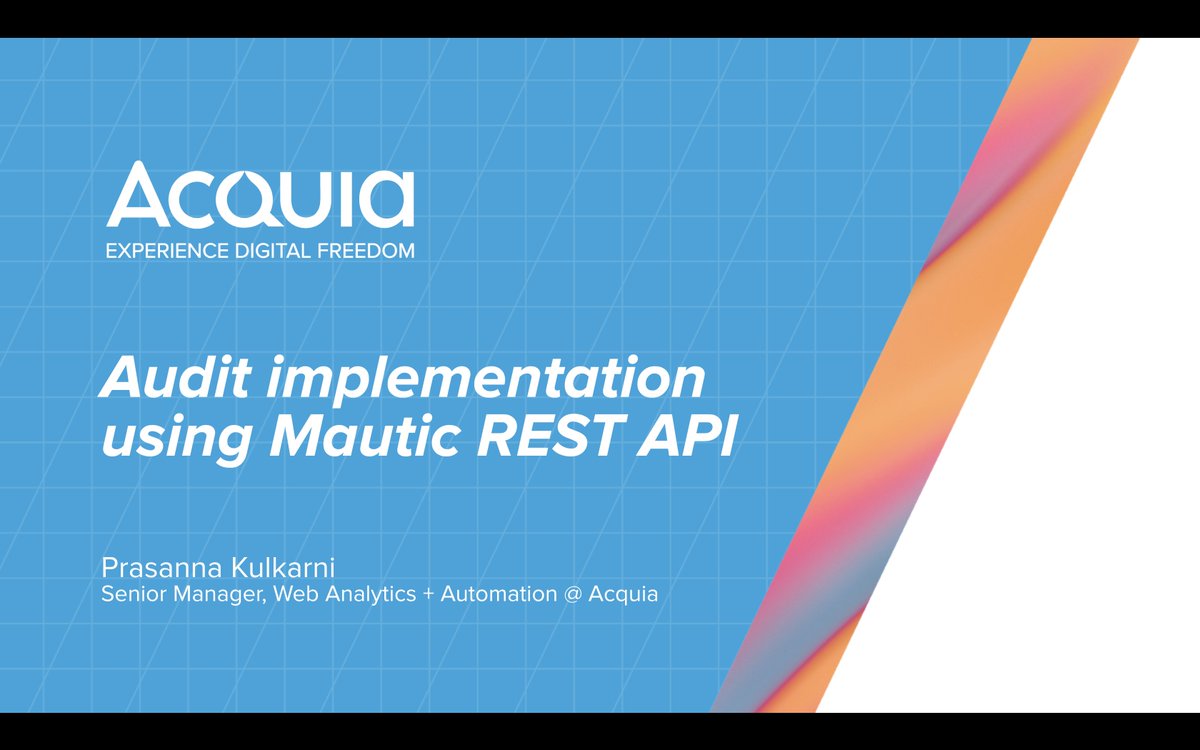 _rahulshinde's tweet photo. Thank you @ol_PK for the #lightningtalk on ways of auditing #marketing assets. #MautiCon2021 @MauticCommunity #opensource #digitalmarketing #marketingautomation https://t.co/XIdtd59G0R