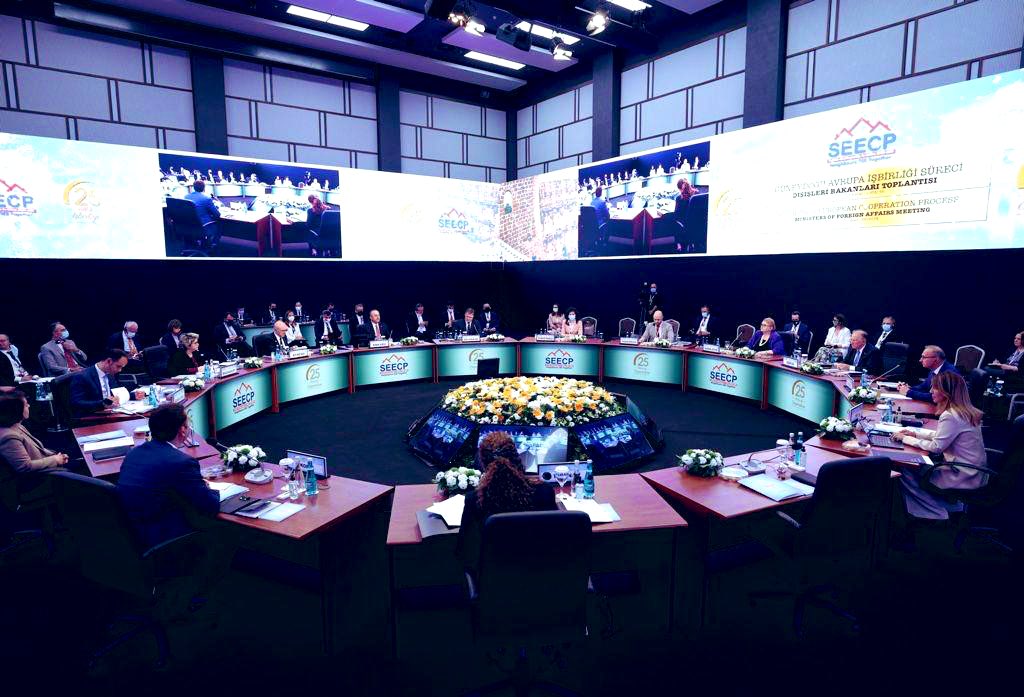 grlicradman's tweet photo. #SEECP serves as an indispensable tool on the way towards the #EU integration. 
Dedicated to transforming #WB into an area of peace, stability and cooperation, #SEECP continues to foster regional #cooperation, with participant countries and actors as reliable partners.

#Antalya https://t.co/vKX9c5lUgF