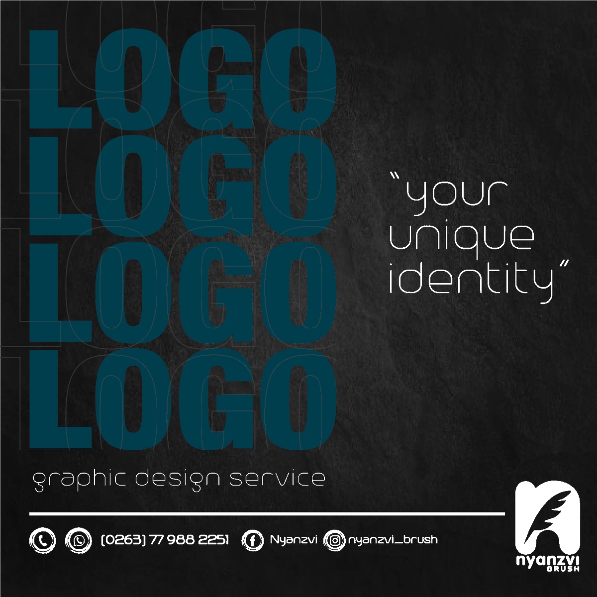 nyanzvibrush's tweet photo. The first step to building your #brand is to own a unique primary identity; which is known as your #logo. We like serving them in a simple neat and modern #graphic way.
#design #graphicdesign #branding #logodesigner #art #designer #logodesigns #graphicdesigner https://t.co/7tdNYjAfEo