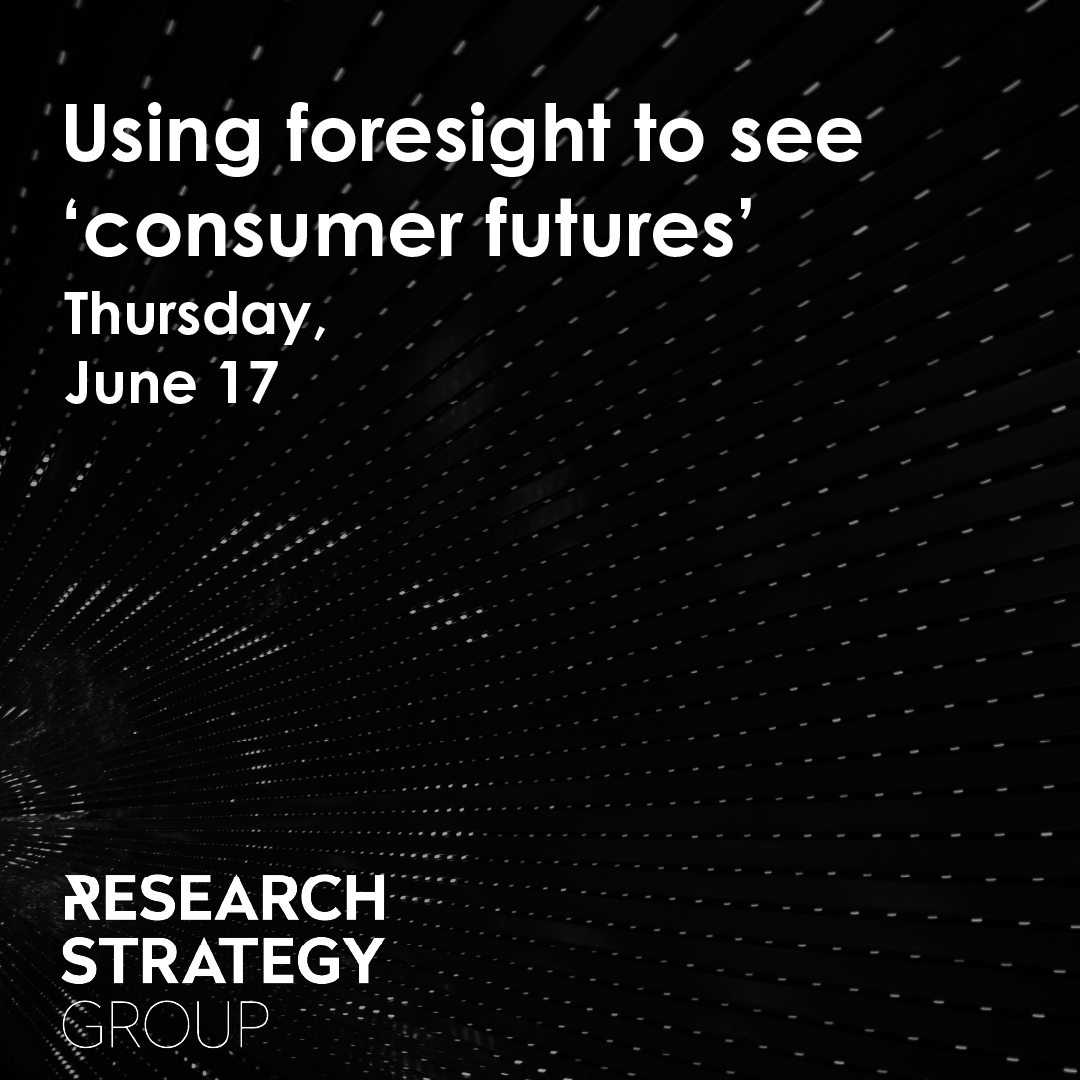rsgSocial's tweet photo. Join us at our upcoming webinar on “Using Foresight to See Consumer Futures” to learn how to create tangible innovation roadmaps, reframe communications and design to create resilient brands, and disrupt value propositions. June 17 (Noon EST/11:00a.m. CST) https://t.co/ZOuauYHQPz https://t.co/8Vzn8cOpX0