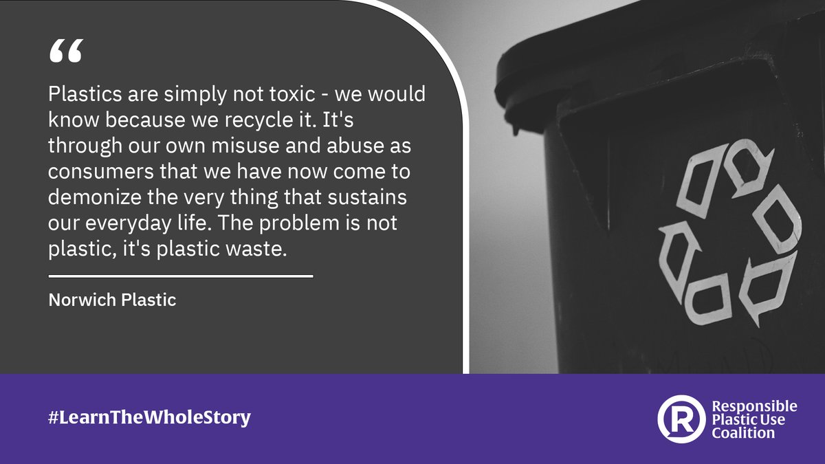 Industry leaders from across Canada are telling the whole story when it comes to the government's proposal to designate plastic as toxic - learn more at rpuc.ca/norwich-plasti… #LearnTheWholeStory #RPUC
