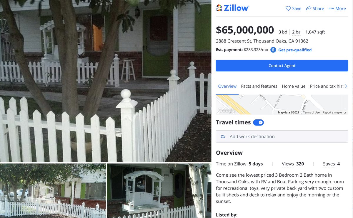 johnboese's tweet photo. What housing bubble? Relax...everything is fine here. #housing #zillow #realestate #bubble #HousingBubble  #california #ThousandOaks https://t.co/SF8tstyKk1