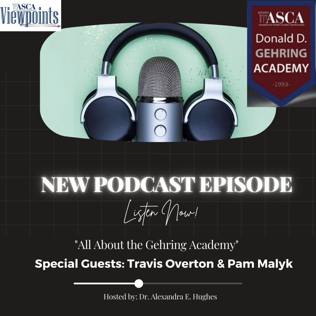🚨New Episode Alert! We have an episode all about Gehring Academy! @dr_ehughes interviews Travis Overton, 2021 Gehring Academy Chair, and Pam Malyk, 2021 Gehring Academy Assistant Chair, about what to expect for this year's Academy. (A great episode to share w/ your leadership!)