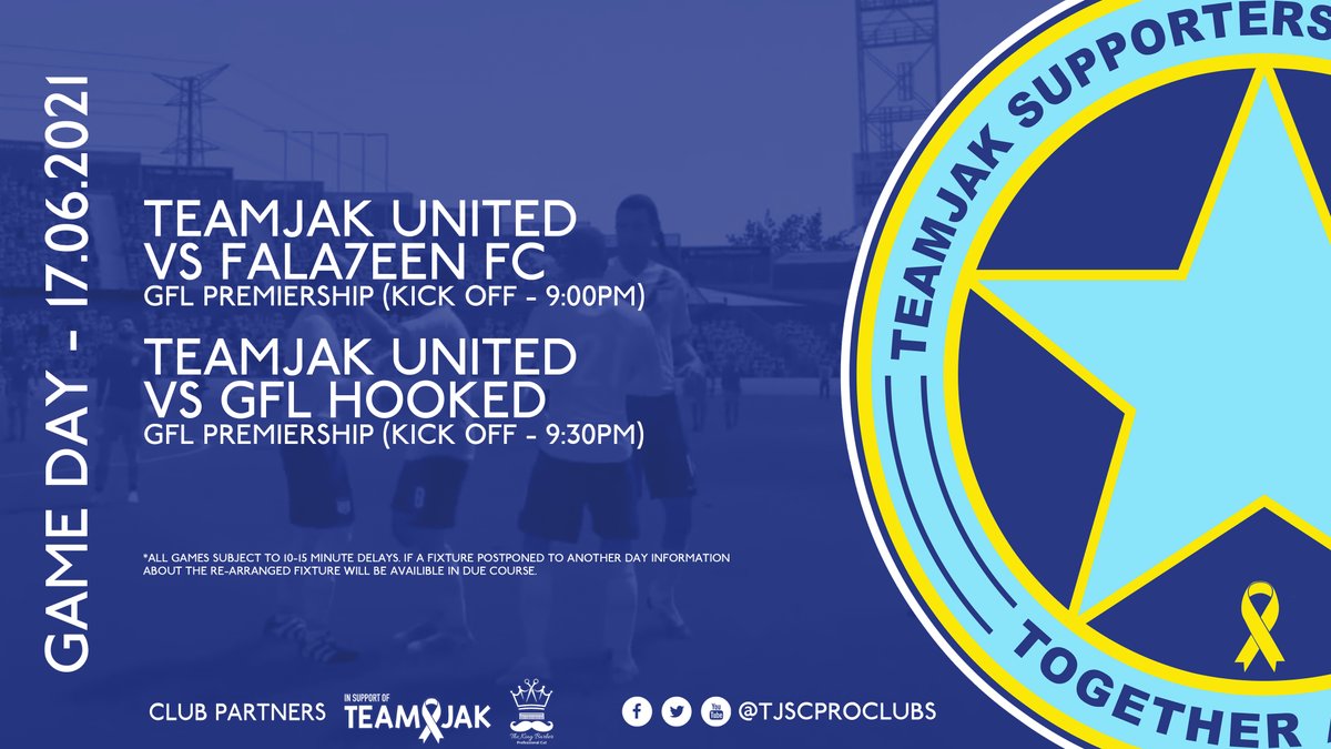 Back to the GFL as we play Fala7een and GFL Hooked and it's all live on the TeamJak SC Twitch Channel.

MON TJSC!!!

twitch.tv/teamjaksc