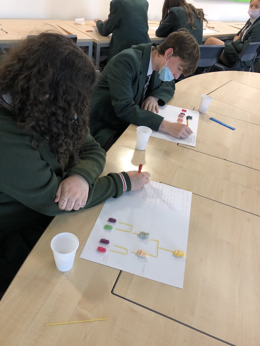 StPatsBusStds's tweet photo. Today we made organisational structures using jelly babies #year9 #ocrbusinessstudies there weren’t many left by the end 😉 https://t.co/0bLTx15fgx