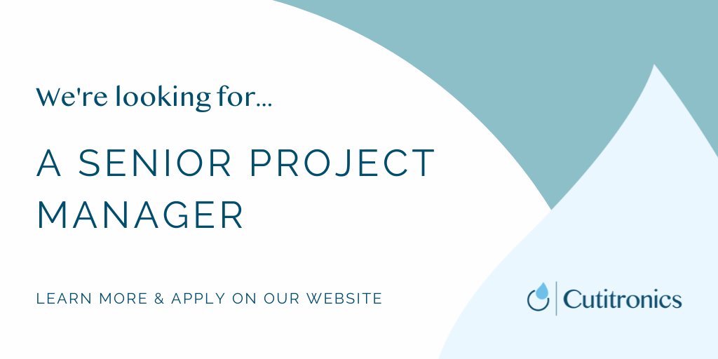 Our team is growing and we are now looking for an experienced Senior Project Manager to join us on a 12 month fixed term contract basis.

Learn more about careers at Cutitronics: cutitronics.com/about-us/caree… #vacancy #jobsglasgow
