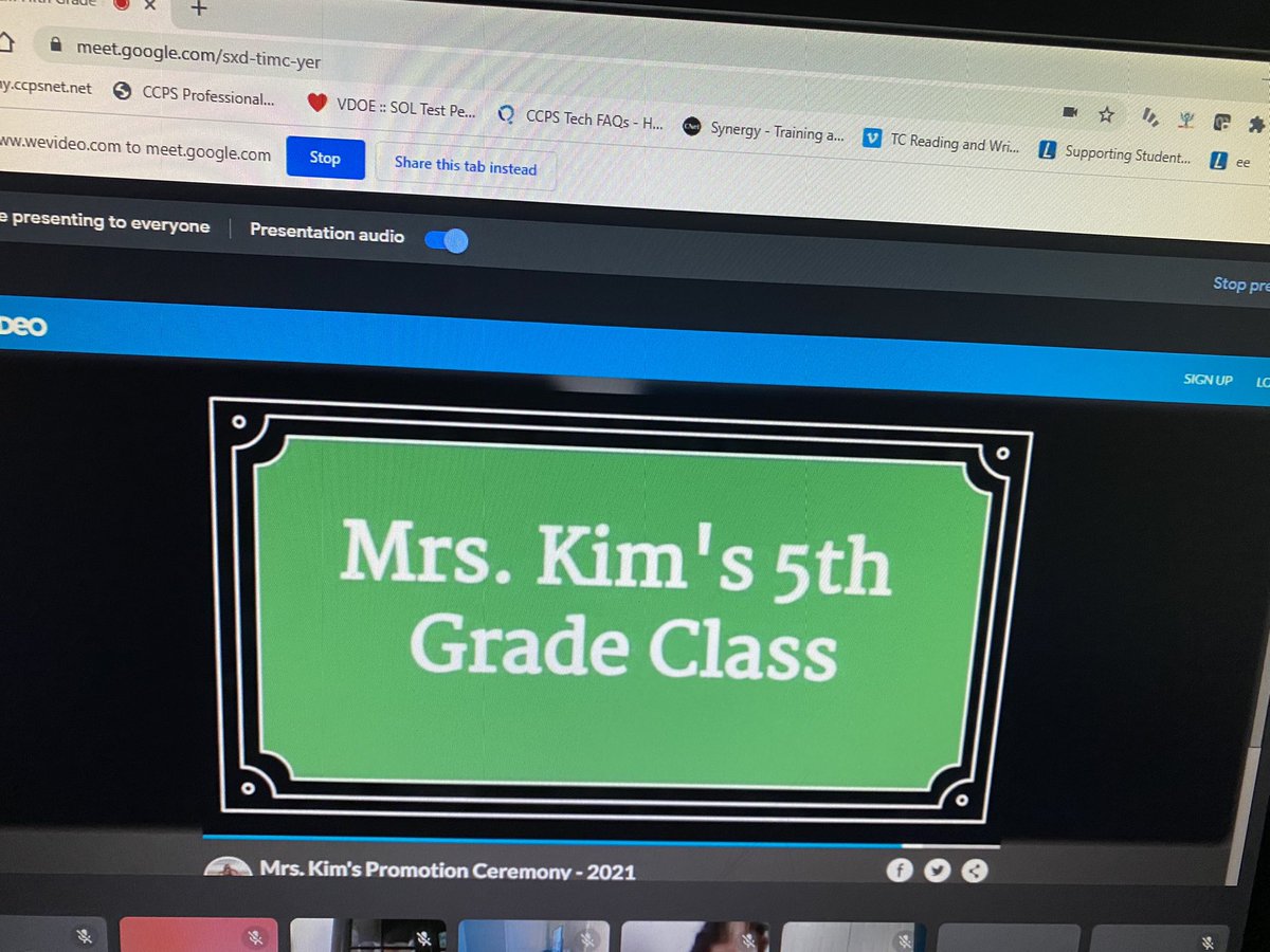megankim5th's tweet photo. Congratulations fifth graders!  We celebrated with a virtual promotion ceremony and a final clap out at school @CloverHillES https://t.co/8Jq2DFKT2z