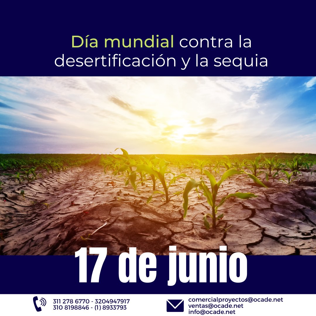 OCADE_SAS's tweet photo. ¡Qué buen dato! ☝️

Según la https://t.co/oMX0oCLHJy nos dice - Que la degradación de las tierras acaba el bienestar de hasta 3.200 millones de personas en un día. https://t.co/3dlxPTMFMQ