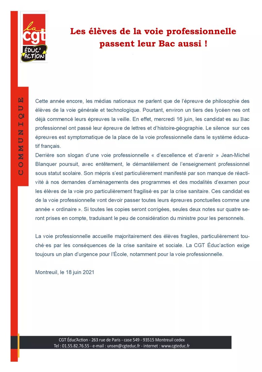 CGT-Éduc'action tweet media