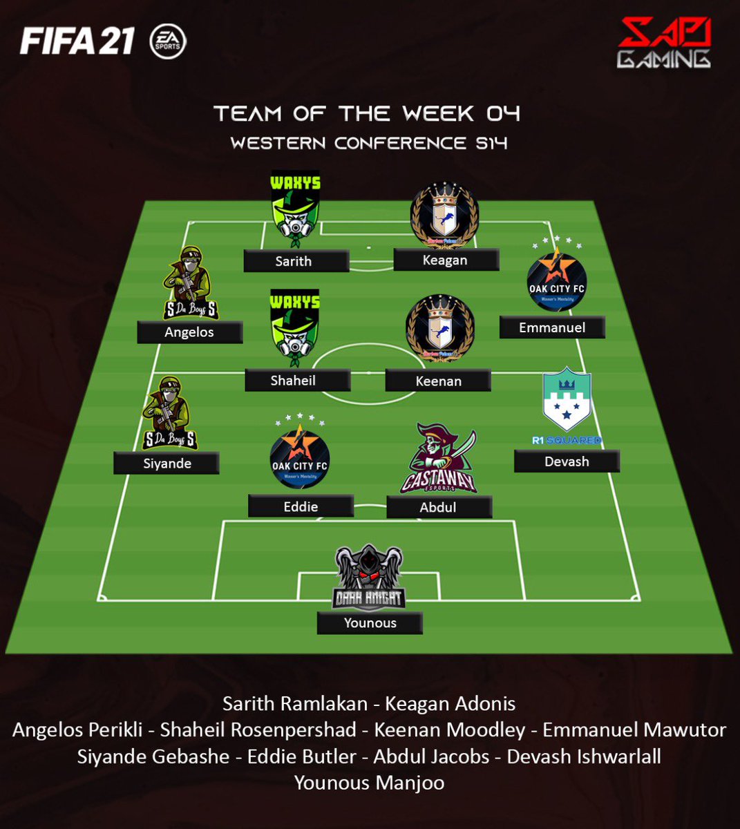 SA Pro Club League tweet media