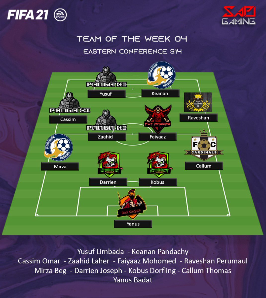 SA Pro Club League tweet media