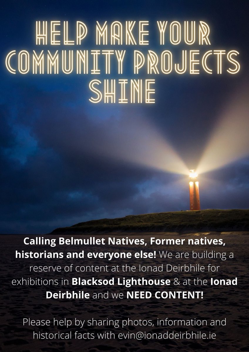 BlacksodLight's tweet photo. Welcoming content and artefacts! We would love to hear from you if you have anything relating to a Post Office, Weather Station or Lighthouse that we could display in Blacksod Lighthouse 😍 images or any other information also very welcome! https://t.co/I4RKtplfZs