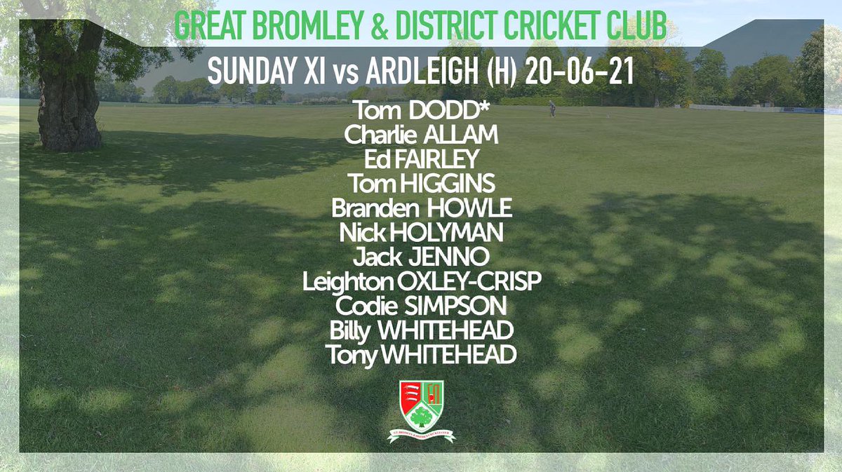Great Bromley CC tweet media