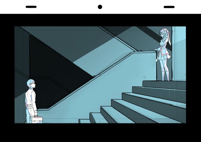 レイアウト(清書前の画面構成)その1です。

この後に作監さんを始めいろんな方の手が入って最終的な画面になってます。
原画作業や丁寧に動画を作って下さった動画さんには感謝してもしきれません!

ありがとうございました!
※掲載の許可頂いてます。

#ゾンビランドサガ 