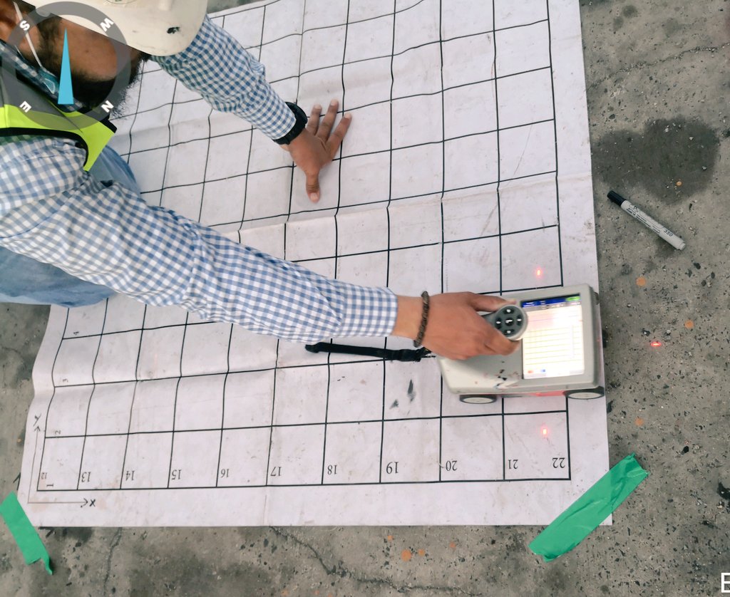 EngJazzar's tweet photo. عملية كشف scanning للتسليح ومعرفة سماكة الغطاء الخرساني وغيرها من الامور
باستخدام GPR
#cover_meter_survey
#ground_penetrating_radar https://t.co/sdvTUj4z27