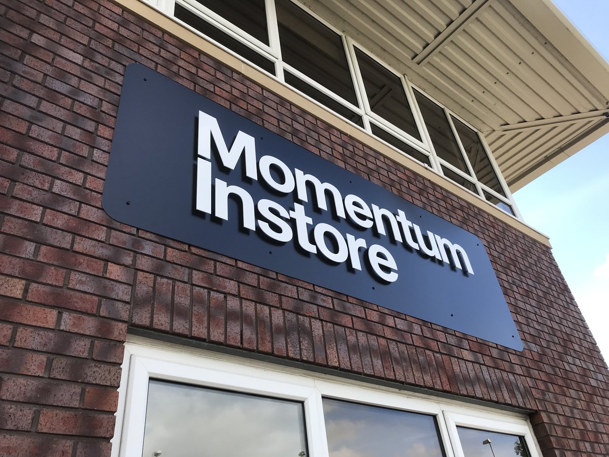 SXMacclesfield's tweet image. Thank u @momentuminstore for choosing #signs Express #Macclesfield to supply &amp;amp; fit #panelsign with #acrylicletters on #standoffs 👌🏽For all yr #signage needs 📞01625708844 #Cheshire #Cheshirebusiness #Cheshirelife #CheshireSet #Macclesfieldbusiness #Wilmslow #Alderley #Altrincham
